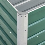  Povišena vrtna gredica od pocinčanog čelika 240x40x77 cm zelena | Eponuda.com