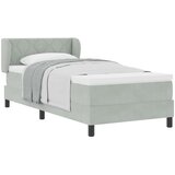  s opruga kutije Svjetlosiva 90 x 190 cm Baršun | shoptok.hr