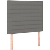 Maison Chic Posteljno vzglavje - Vzglavna omarica 2 kosa temno sivo 80x5x78/88 cm blago, (22077639) Cene