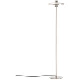 Kave Home Stoječa svetilka v srebrni barvi s kovinskim senčilom (višina 130 cm) Nuvira – Cene