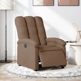vidaXL električni naslanjač rjavo blago | Shoptok.si