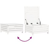  6-dijelni set vrtnih sofa bijeli od masivne borovine | Eponuda.ba