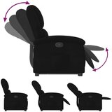  Naslonjač na podizanje crni baršunasti | shoptok.hr