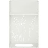  Vrtna saksija Bijela 50 x 30 x 75 cm Čelična vrata | shoptok.hr