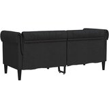 Dvosjed Chesterfield crni od tkanine | shoptok.hr