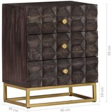 vidaXL Noćni ormarić crni 40 x 30 x 50 cm od masivnog drva manga | shoptok.hr