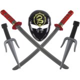 Ninja Warrior Set Mask Swords Daggers Red Decorations | shoptok.hr