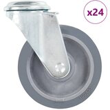 Okretni kotačići s otvorom za vijke 24 kom 100 mm | shoptok.hr