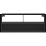 TV ormarić crni 100 x 31 x 39,5 cm konstruirano drvo i metal | Eponuda.com