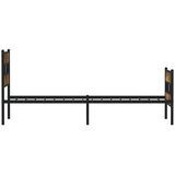  Metalni okvir kreveta bez madraca boja hrasta 100x200 cm | shoptok.hr