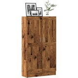 vidaXL Knjižna omara starinski les 82,5x30,5x150 cm inženirski les | Shoptok.si