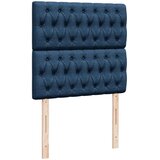 vidaXL Box spring postelja z vzmetnico modra 90x190 cm blago, (21321145) | Shoptok.si