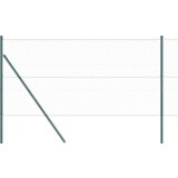 vidaXL šestkotna ograja zelena 1.2x10 m jeklo, ograjni stebri 7 kosov zeleni Ø32 mm 170 cm pocinkano jeklo | Shoptok.si
