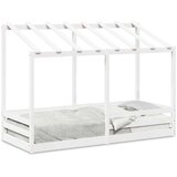 Dječji krevet s krovom bijeli 90 x 190 cm od masivne borovine | shoptok.hr