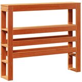 vidaXL Posteljni okvir brez vzmetnice voščeno rjav 100x200 cm borovina | Shoptok.si