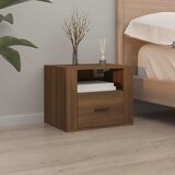  Zidni noćni ormarić smeđeg hrasta 50x36x40 cm | shoptok.hr