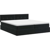  Podesivi krevet s madracem Crna 200 x 200 cm Baršun | shoptok.hr
