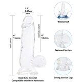 Addiction prozirni dildo, 15 cm | shoptok.hr