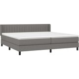  Krevet s oprugama i madracem tamnosivi 200 x 200 cm od tkanine | shoptok.hr
