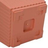  Kvadratna cvetlična posoda 6 pcs Kamnito rdeča Plastika, (5000207571) | Shoptok.si