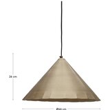 Kave Home Viseća svjetiljka mjedena s metalnim sjenilom ø 46 cm Parlava – | shoptok.hr