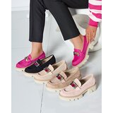 Resti Black openwork women's moccasins with Bokkso decoration- Footwear | Shoptok.si