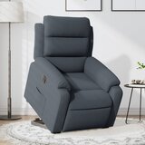  The Living Store Električni naslanjač s funkcijo vstajanja temno siv žamet - Električni Naslanjač S Funkcijo Vstajanja, (21447265) | Shoptok.si