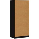  Ormar crni 80 x 52 x 180 cm od konstruiranog drva | shoptok.hr