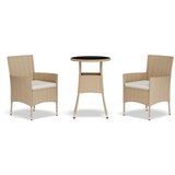  3-dijelni vrtni bistro set od poliratana s jastucima bež | shoptok.hr