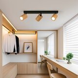  Brilagi - Spot svetiljka MODERN WOOD 3xGU10/8W/230V drvo/crna | Eponuda.com