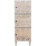  Visoka ploča Bijelo 40 x 33 5 x 110 cm Čvrsto drvo manga - Bijelo | shoptok.hr