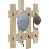 vidaXL Nadwyčajna obešalnik za plašče Sonoma Oak 60 x 3 x 82 cm | Shoptok.si