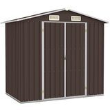 vidaXL Vrtna lopa rjava 205x129x183 cm pocinkano jeklo | Shoptok.si