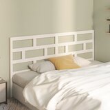  Uzglavlje za krevet bijelo 206 x 4 x 100 cm od masivne borovine | shoptok.hr