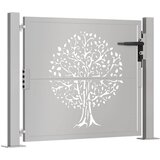  Vrtna vrata 100x100 cm Corten čelik Dizajn stabla | shoptok.hr