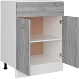 Ormarić s donjim ladicama "Lyon" sivi Sonoma 60x46x81,5 cm Konstruirano drvo | shoptok.hr