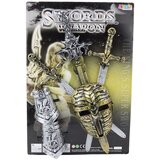 Viteški set od 3 mača, maske, zaštitnici, realistični ukrasi | shoptok.hr