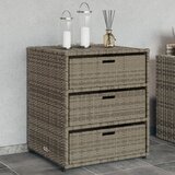 vidaXL Vrtna omara za shranjevanje siva 55x59x69 cm poli ratan Cene