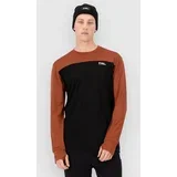 Yotei Merino Funkcijska majica sienna / black