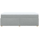 vidaXL Okvir kreveta s oprugama i madrac svjetlosivi 80x200cm tkanina | shoptok.hr