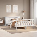  s regalom z knjige bez madraca bijeli 140x190cm borovina | shoptok.hr