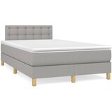  s oprugama i madracem LED svjetlosivi 120x190 cm tkanina | shoptok.hr