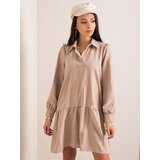 Fashion Hunters Béžové nadměrné šaty | Shoptok.si