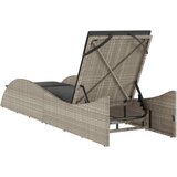  Ležaljka za sunčanje s jastukom 60x205x73 cm poliratan | shoptok.hr
