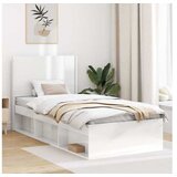 vidaXL Uzglavlje Bijela visokog sjaja Konstruirano drvo - Bijela visokog sjaja 75 cm | shoptok.hr