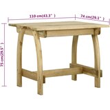  Vrtni stol 110 x 74 x 75 cm od impregnirane borovine | Eponuda.ba