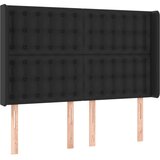  LED uzglavlje crno 147x16x118/128 cm od umjetna koža | shoptok.hr