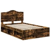  Konstrukcija postelje z vzglavjem Dimljeni oreh 120 x 200 cm, (5000102424) | Shoptok.si