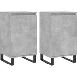 The Living Store Komoda 2 kosa betonsko siva 40x35x70 cm inženirski les - Komoda, (21503398) | Shoptok.si