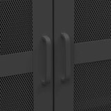  Sanduk za pohranu crni 70 x 40 x 115 cm metalni | shoptok.hr